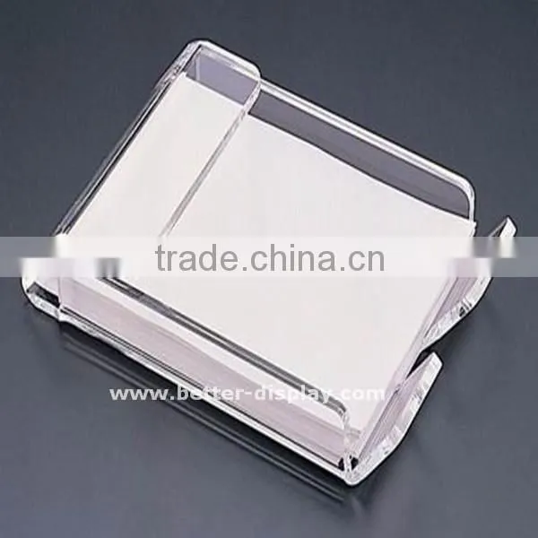 Custom acrylic desk organizer document tray