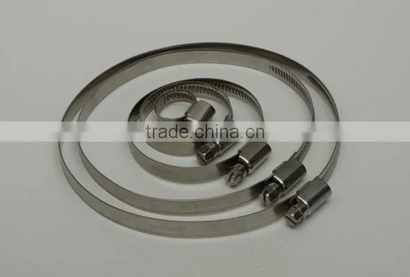 zinc-plated non-perforated hose clamp