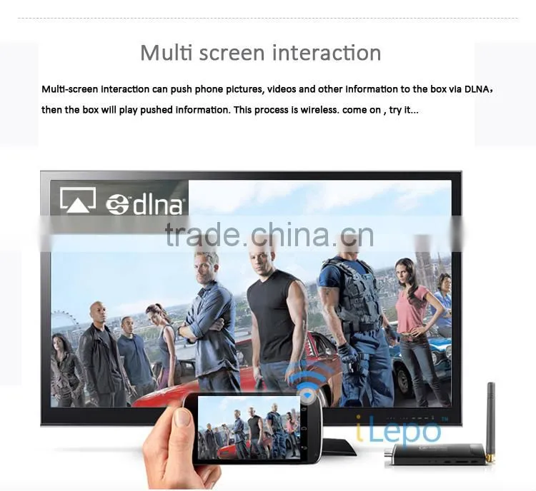 RK3288 quad core CPU android OS smart tv dongle