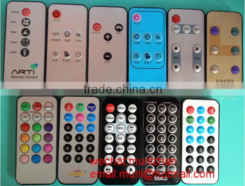 Mini 18 Keys Waterproof IR Remote Control with NECC/RC5 Code for MP3 ,Audio/Video Player