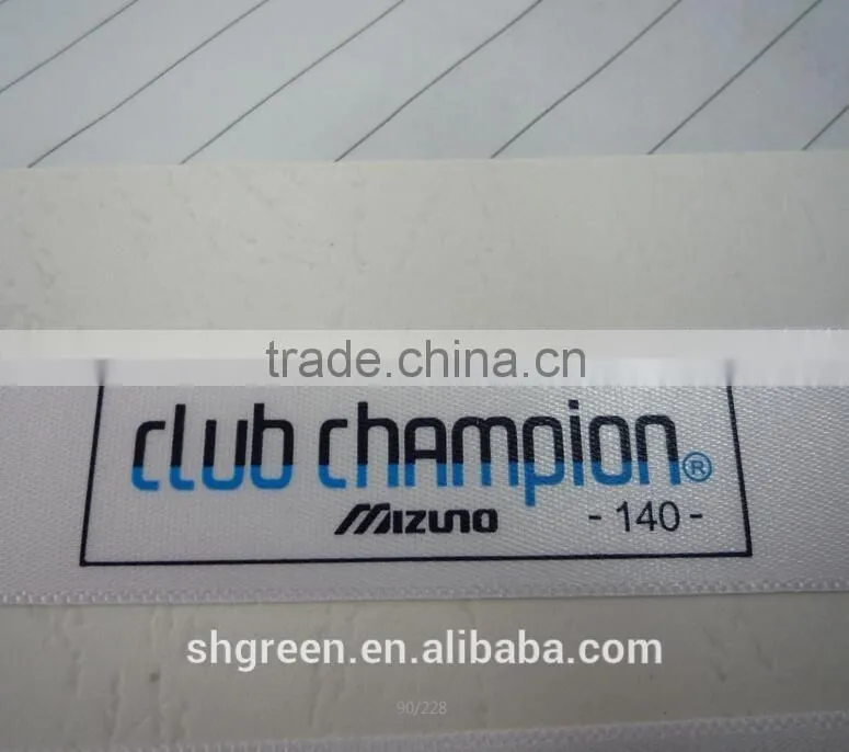 Kids clothing care printed label