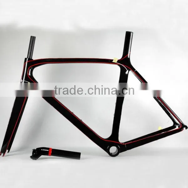 New arrival 695 super light carbon road bike frames,High quality carbon bike frames,700C chinese road bike frames