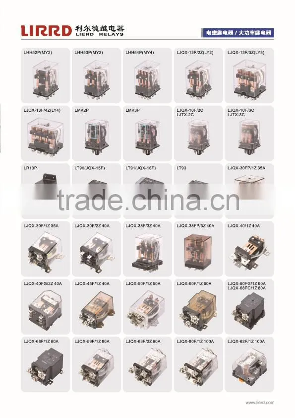 11pins 10A general purpose dc12v/dc24v/ac220v electrical relay LJQX-13F-3Z/HH63P/LY3 with LED
