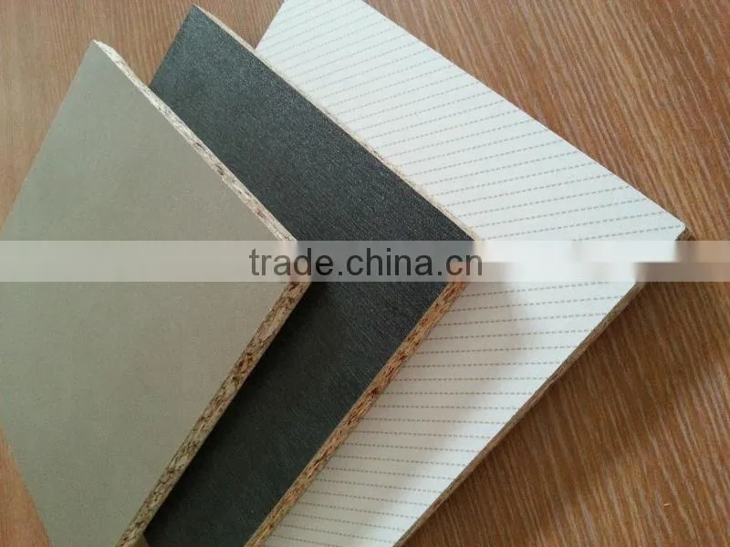 Melamine faced particle board in sale with PVC edge banding