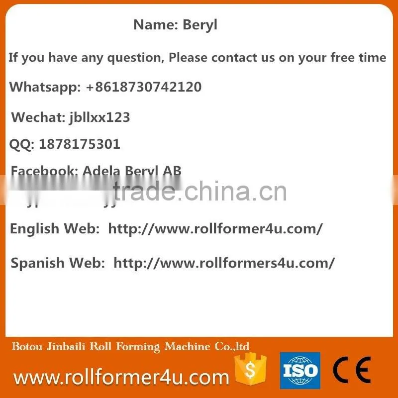 High performance color steel C shape steel structure purlin roll forming machine