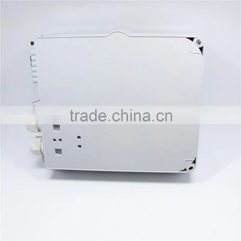 Two inlet port Plastic shell Fiber optic distribution box