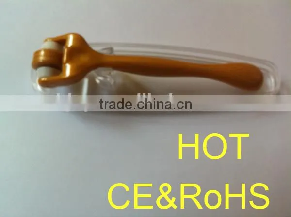 golden derma needle eye roller with 72 needles