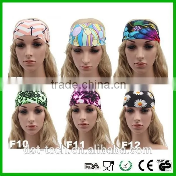 Cutom printing cloth sport head band sweatband
