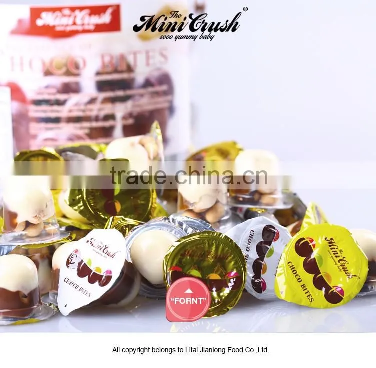 Children Snack Cup Chocolates And Sweets Mini Chocolate Cup With Biscuit Ball