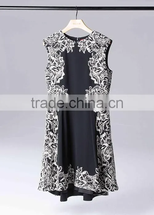 Top quality embroidered elegant dress/evening dress