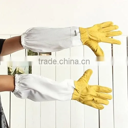 New Beekeeping Gloves Beekeepers Protective Goatskin Bee Keeping Leather Gloves
