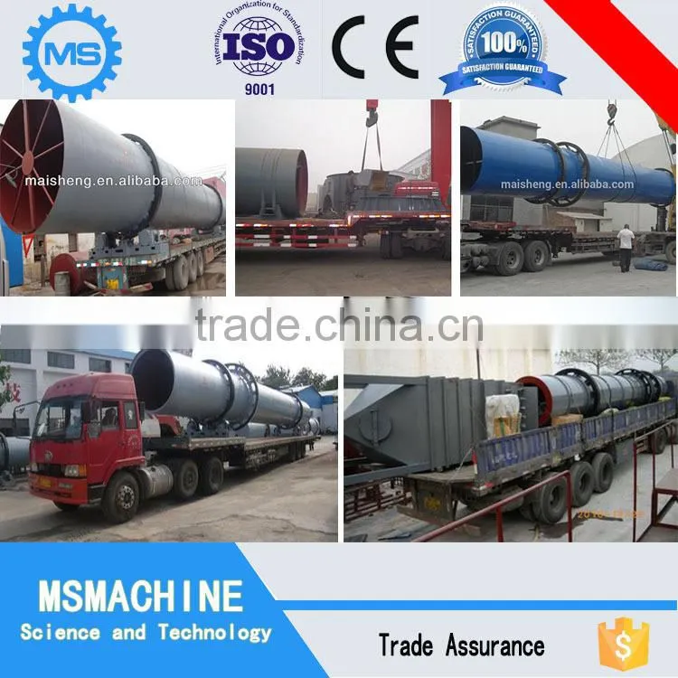 high efficient bagasse rotary drier hot sale
