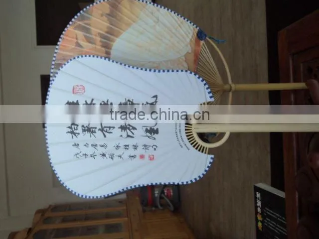 Low price natural bamboo hand fan from factory