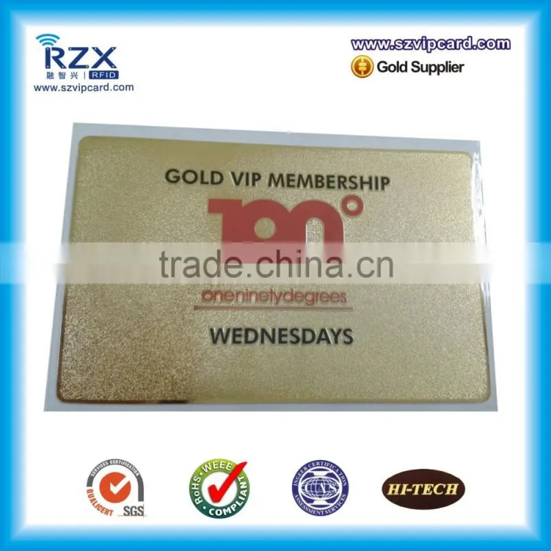 Stainless steal heavy style metal business card
