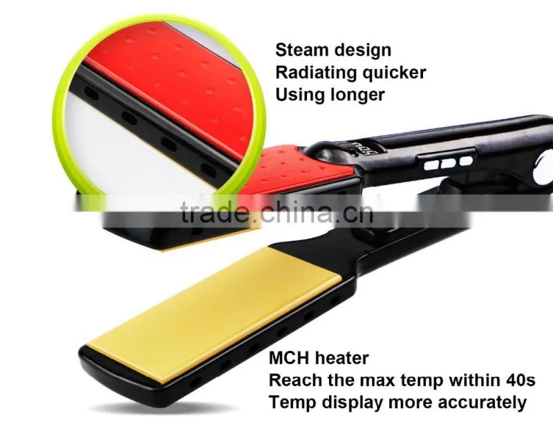 2017 LCD Display Digital Temperature Control Auto Hair Straightener