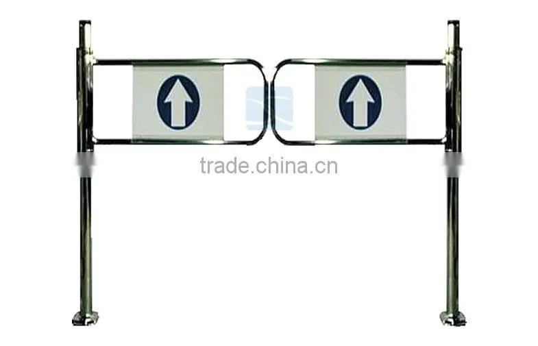stainless single arm swing gate for supermarket and bus station