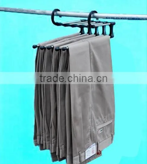 Wholesale from china 5 In 1 Stainless Steel Hanger Organizer Trousers Rack Tie