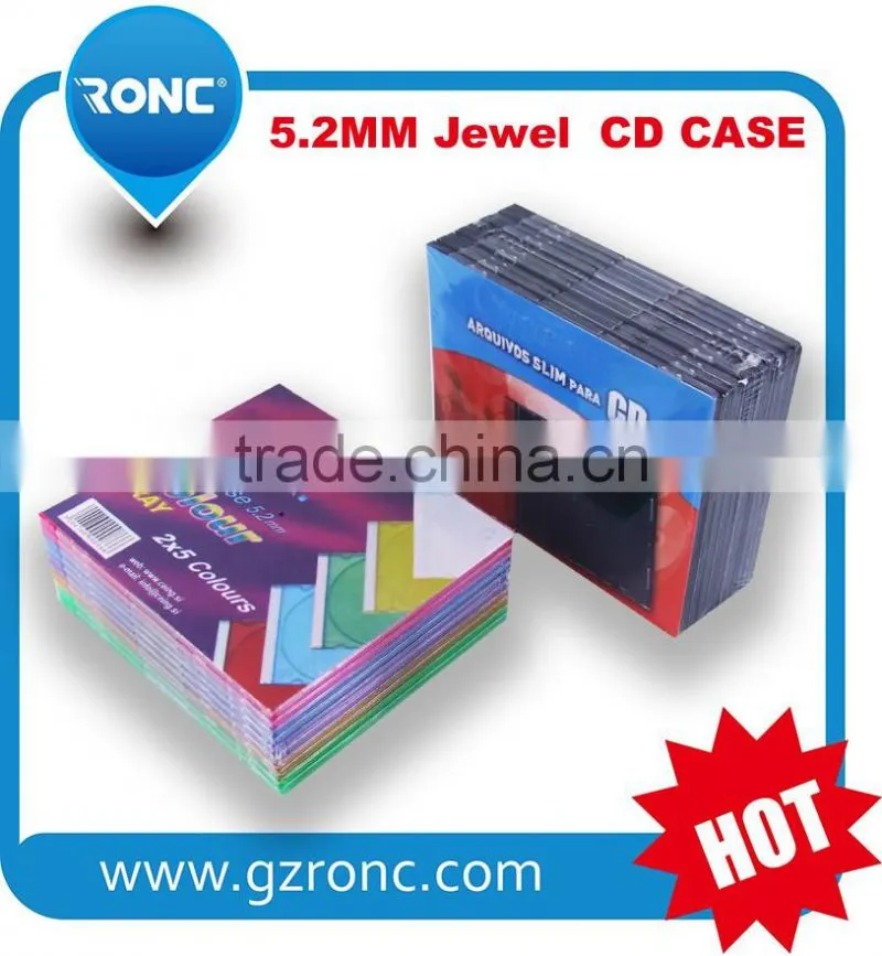 Eco-friendly single side 7mm plastic dvd cases