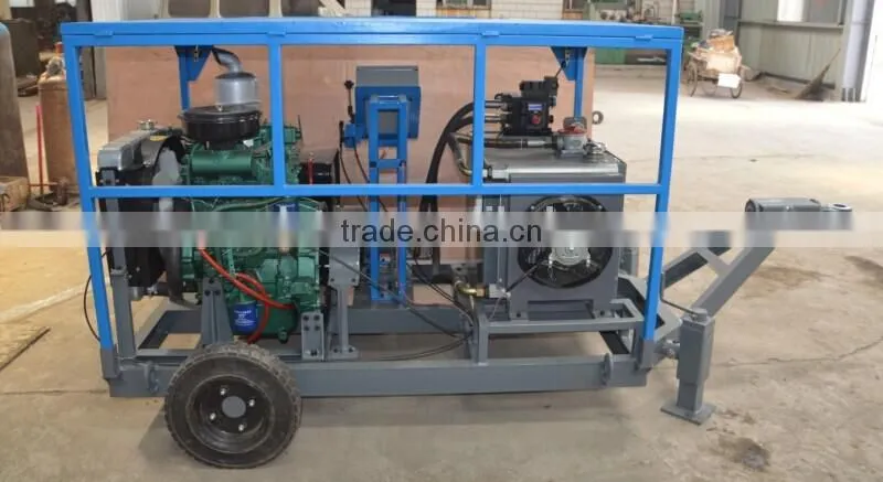 Compact structure diesel hydraulic power pack pump for hydraulic cylinders