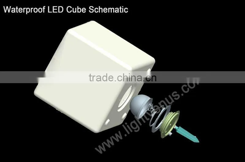 RGB led cube seat/led cube chair cube furniture for indoor and outdoor use