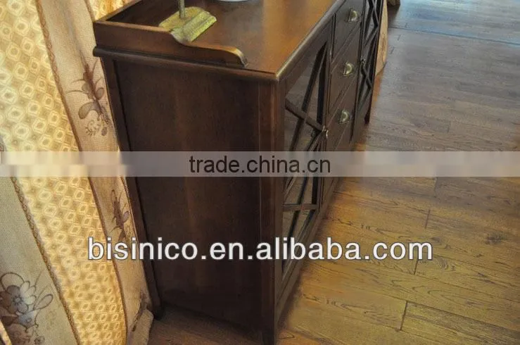 Luxury Spanish style wooden dinning room sideboard