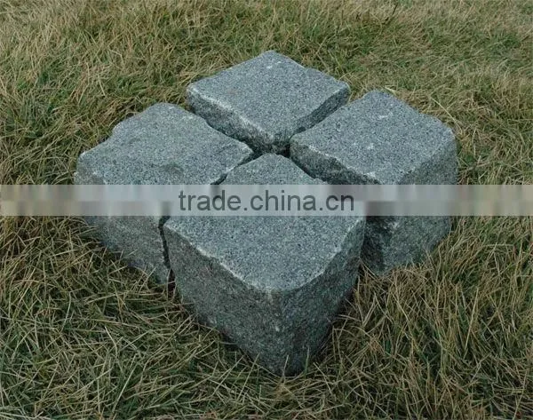 G654 Outdoor Cobble Grey Granite Paving Stone