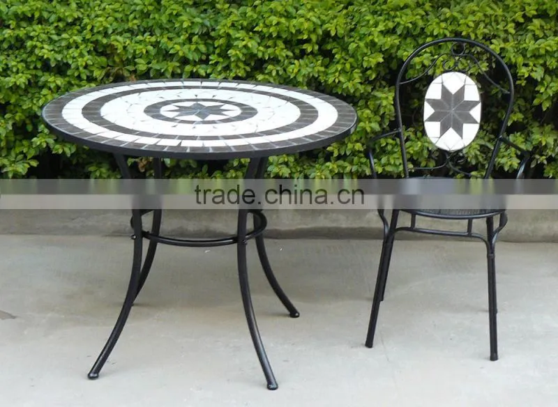 Set of 3pcs 2 seater mosaic bistro set