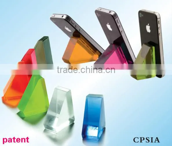 Pu Gel mobile phone stand in cell phone holders for multi-angle