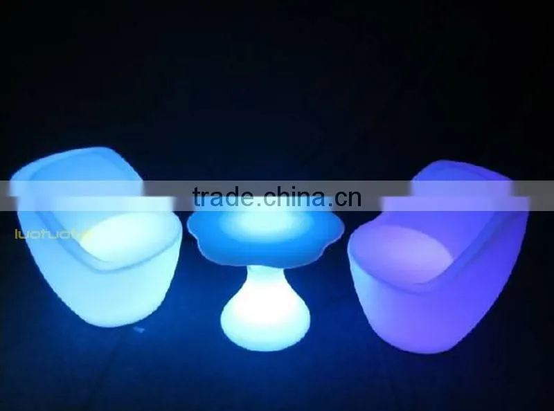 Heavy PE plastic illuminated led bar furniture waterproof remote control led bar sofa LTT-SA13