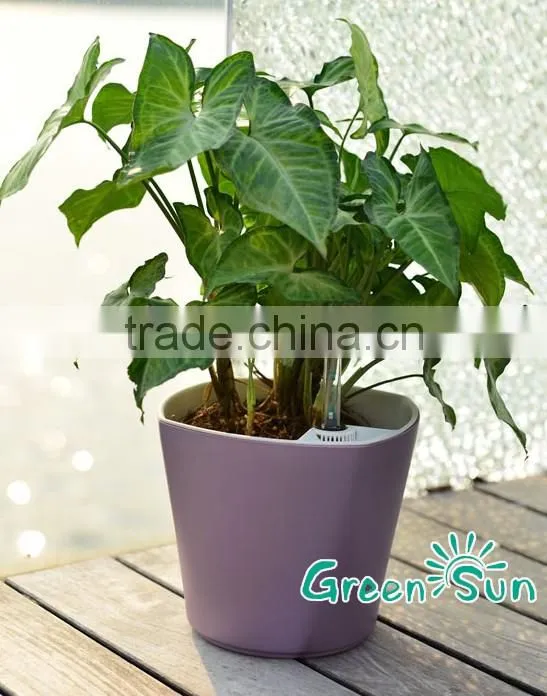 Wholesale outdoor and indoor decorating plastic planter planter flower pots,led cube flower pot