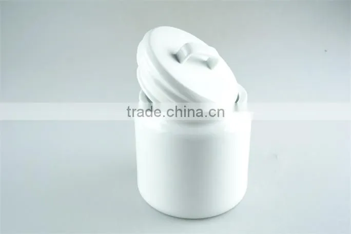 White ceramic storage jars tea coffee sugar in storage bottles & jars with lid , canisters white