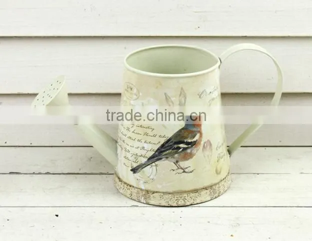 new design christmas decoration paper decal watering can wholesale