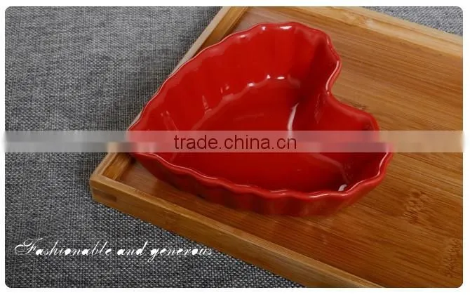 High quality 20.5*5cm white apple shaped ceramic dishes