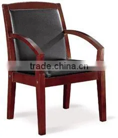 Chinese leather wooden frame chair