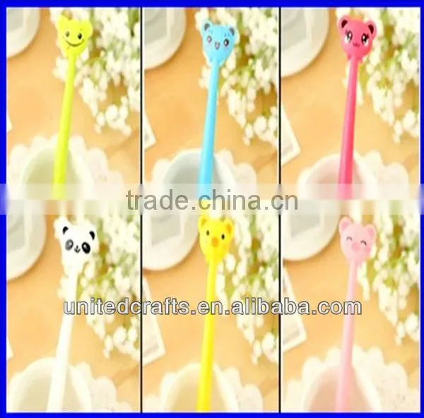 flexible pending animals head shape ball pen