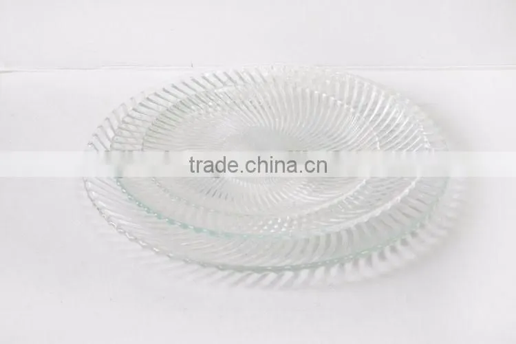 glass beaded charger plate for cake bread