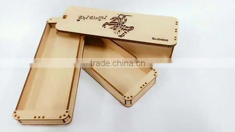 hot selling large capacity cheap custom pattern student wooden pencil case