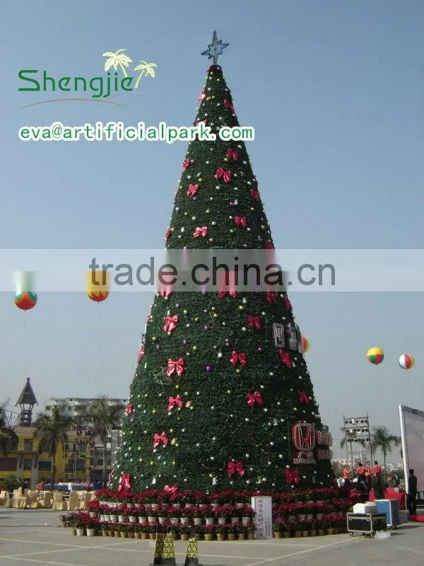 SJ2017500111 12m tower giant christmas tree fake green christmas tree for christmas festival