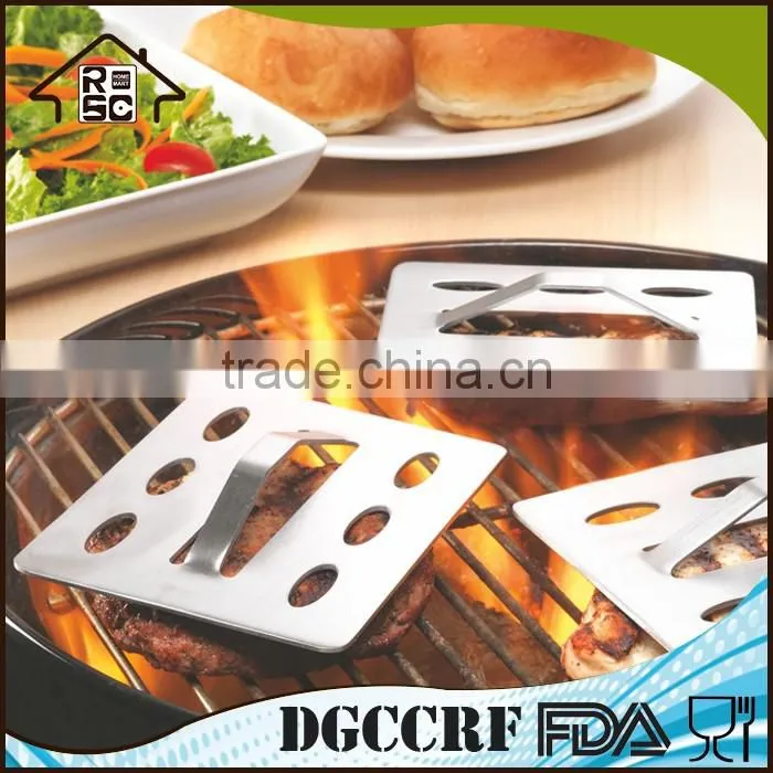 High Production Outdoor Grill Press BBQ Grill Stainless Grill Presses Set of 3