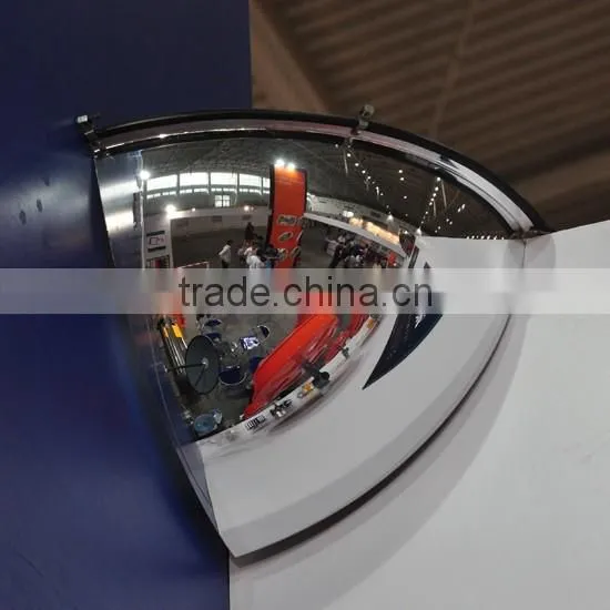 162680 Top Quality Security Acrylic Mirror Convex Mirror Indoor Safety Convex Mirror Quarter Dome Mirror