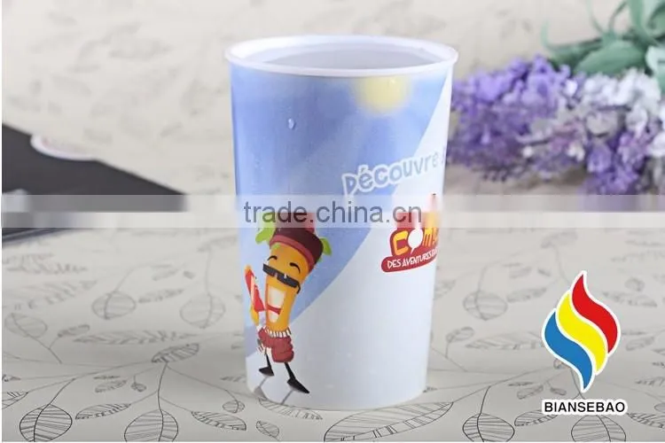 Food grade safe custom printed single wall plastic cup