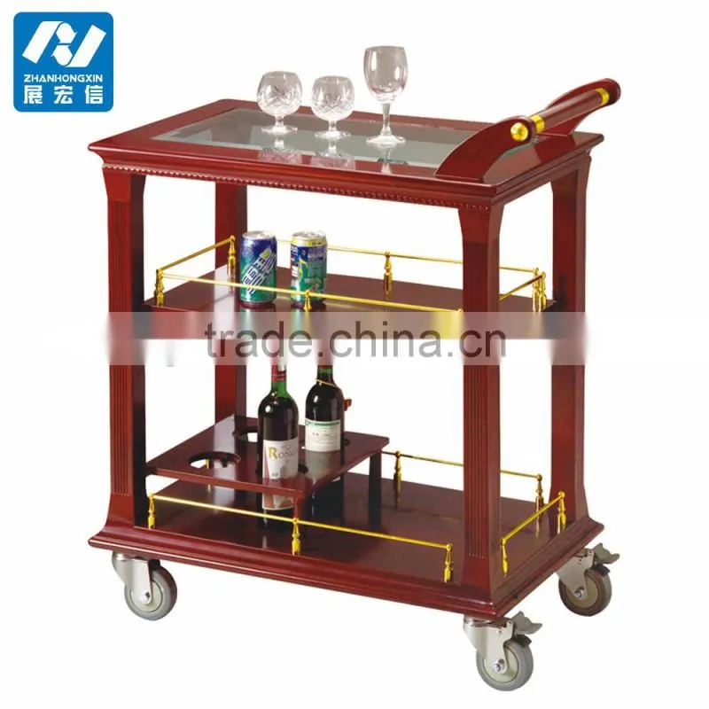 Classic Liquor wood service trolleys for hotel articles
