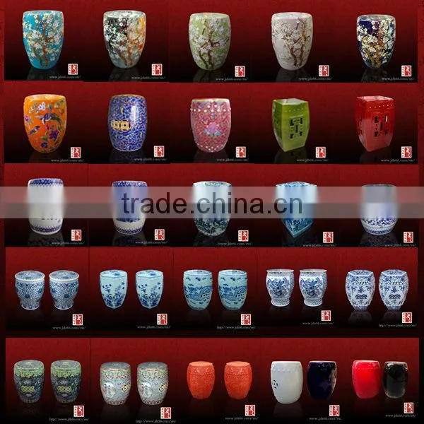Newest Design for Ceramic Porcelain customized glazed stool