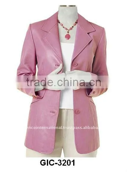 Leather blazer