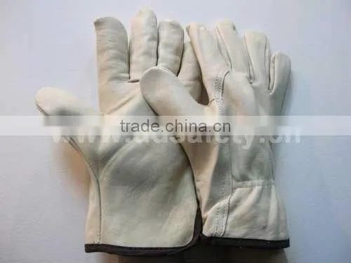 DDSAFETY Auto Luva De Couro Driver Cow Grain Leather Driver Gloves Without Lining Driver Driving Glove Safety Gloves