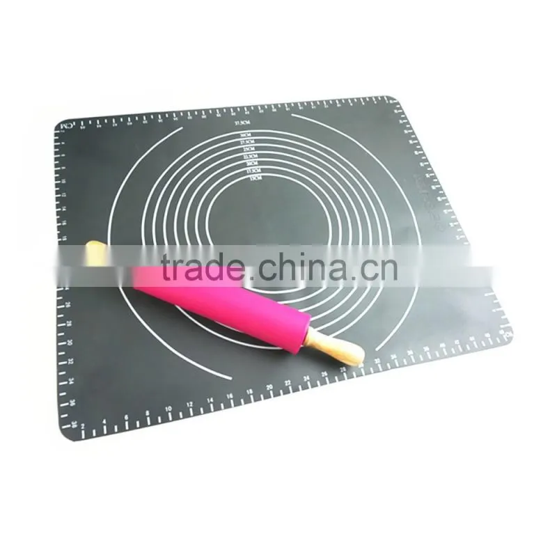 16160 Large Massive Pastry Fondant Silicone Work Rolling Baking Mat with Measurements