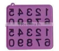 2013 factory promotional FDA letter shape silicone ice cube tray