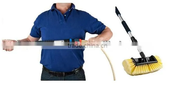 Telescopic water flow car brush