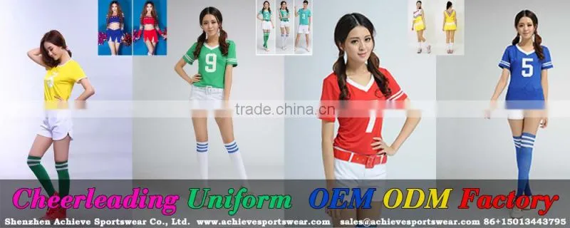 Plus size wholesale cheerleading uniforms custom