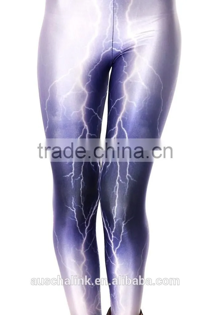 unique design women sexy tight pants lady print legging pants